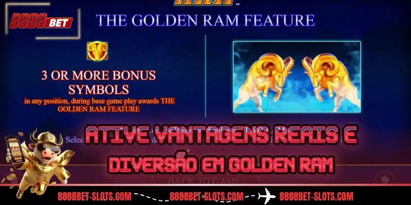 Ative vantagens reais e diversão em Golden Ram