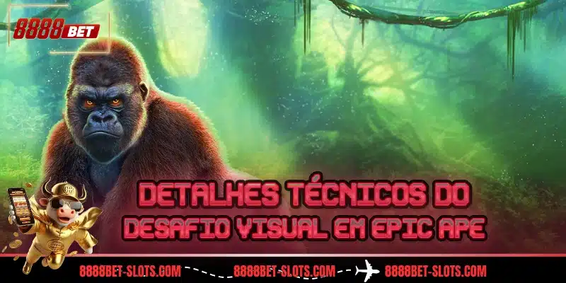 Detalhes técnicos do desafio visual em Epic Ape