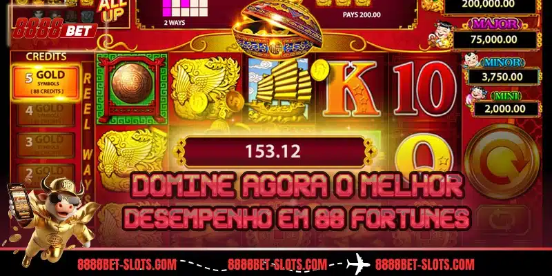 Domine agora o melhor desempenho em 88 Fortunes