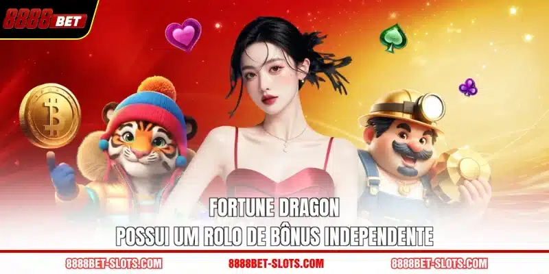 Fortune dragon possui um rolo de bônus independente